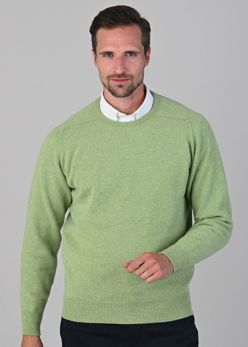Leven 2 Ply Lambswool Crew Neck Plus Size Exclusive Savings Event Hot Item Clearance