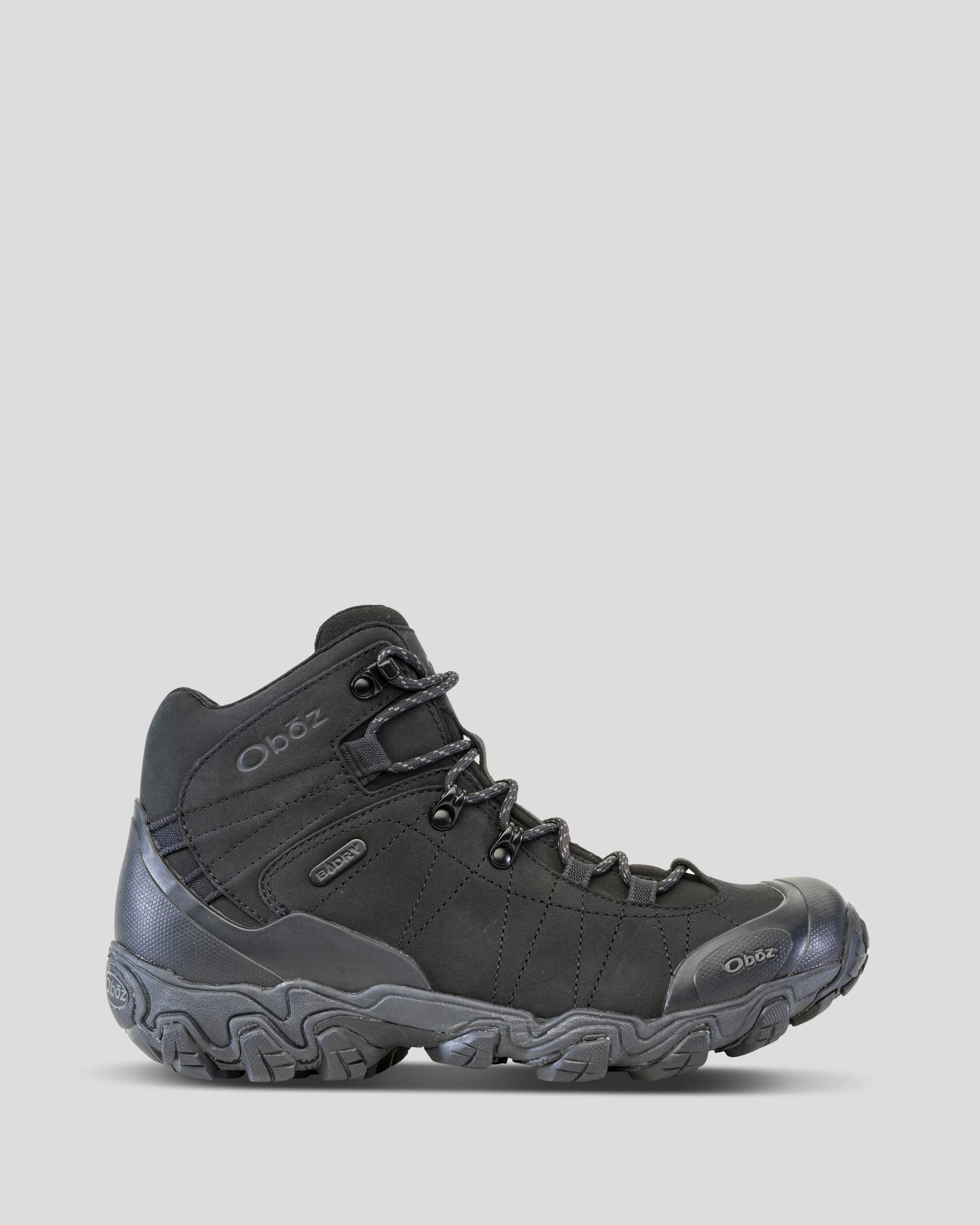 Today Only Offer Men'S Oboz Bridger Waterproof Mid Hiking Boots - Black Sea