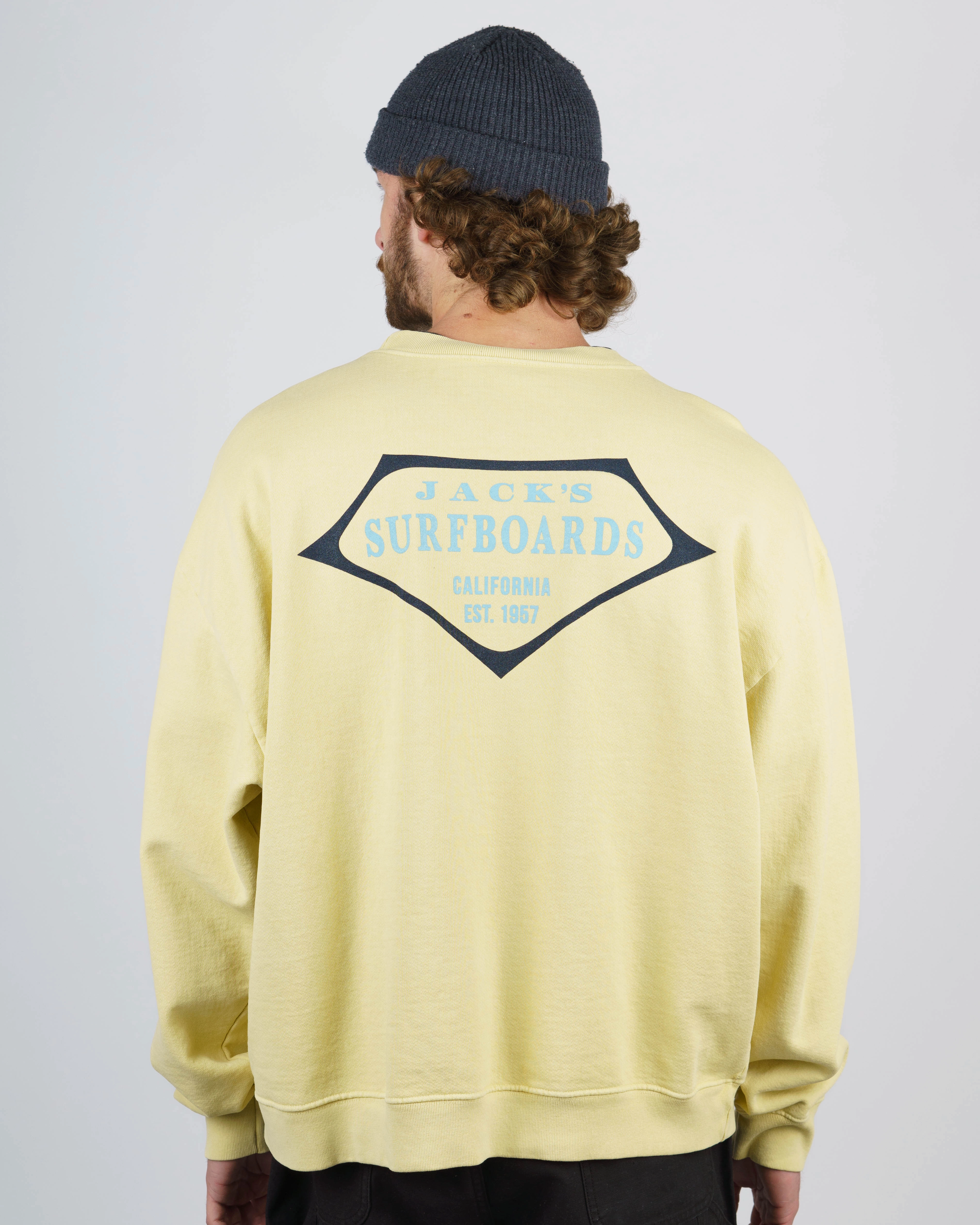 Today Only Discount Alert Dont Miss This Steal Retro Lam Heavyweight Crewneck - Yellow
