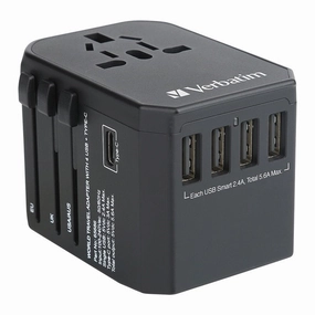Shop Save Big Todays Special Savings Verbatim 65686 5 Ports Travel Adapter