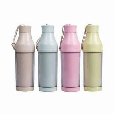 Eco Friendly Wheat Straw Double Wall Bottle Clearance Sale Now