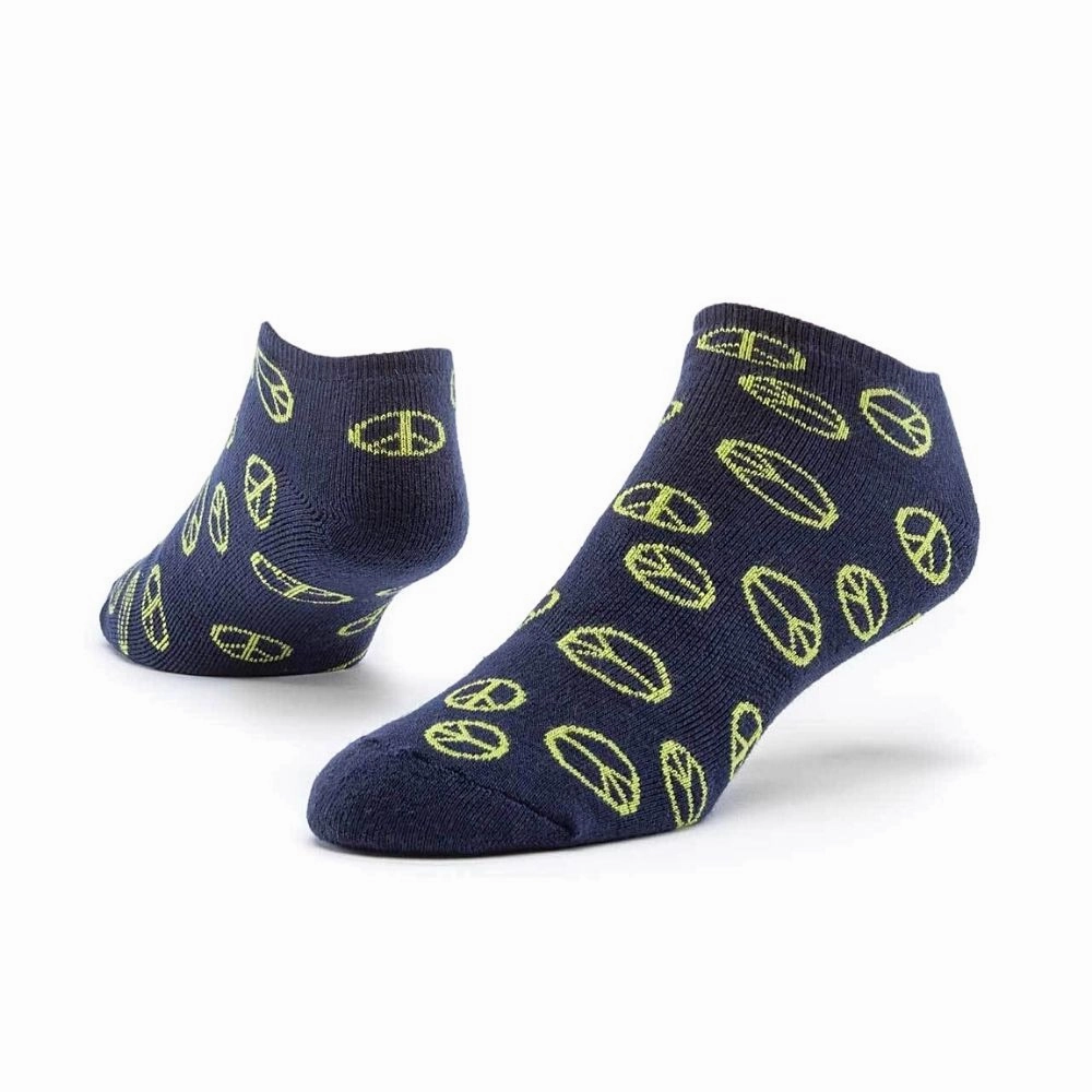 Organic Cotton Footie Sock - Navy Peace Hot Sale Alert MustHave Clearance
