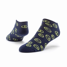 Organic Cotton Footie Sock - Navy Peace Hot Sale Alert MustHave Clearance