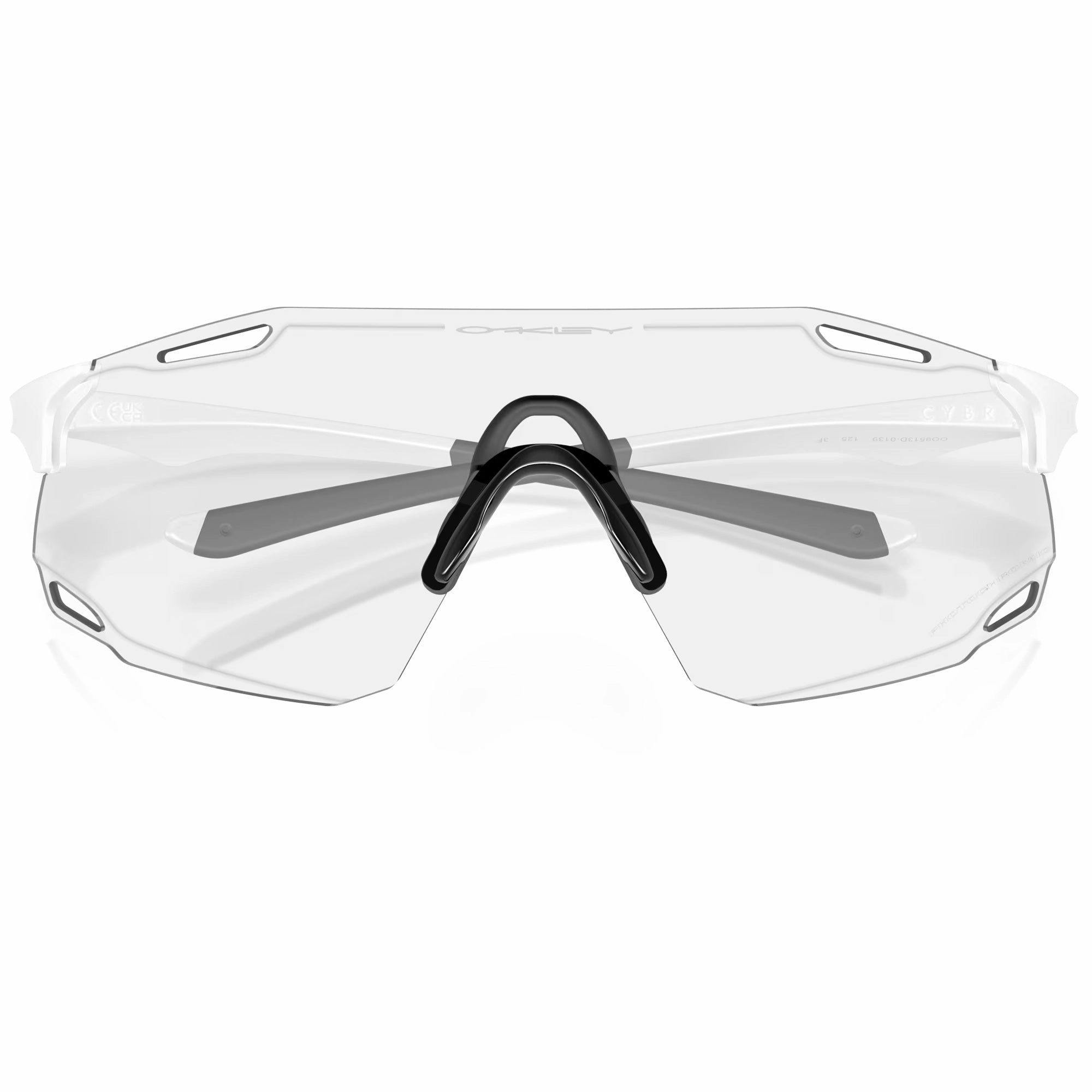 Oakley Cybr Dyno Glasses - Matte white iridium photochromic