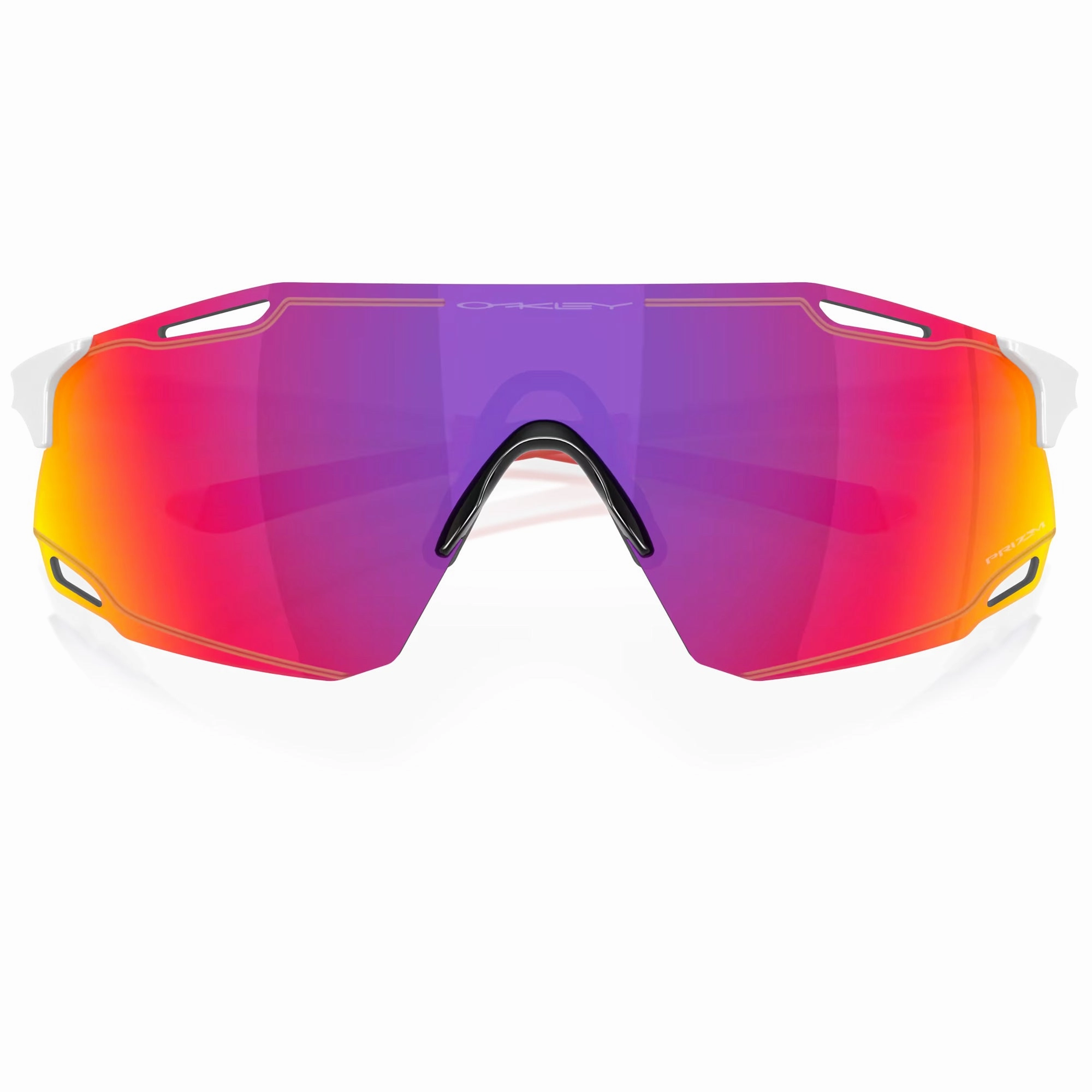 Oakley Cybr Dyno Glasses - Polished white prizm road