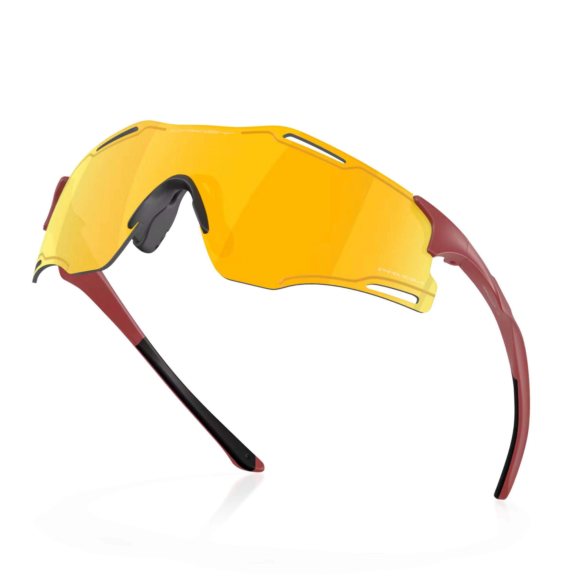 Oakley Cybr Zero Glasses - Matte iron red Prizm 24k