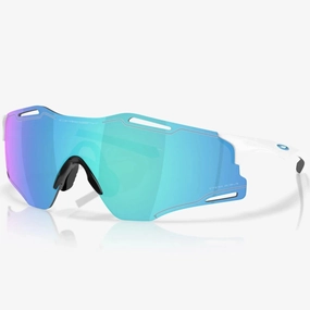 Oakley Cybr Zero glasses - Polished white prizm sapphire
