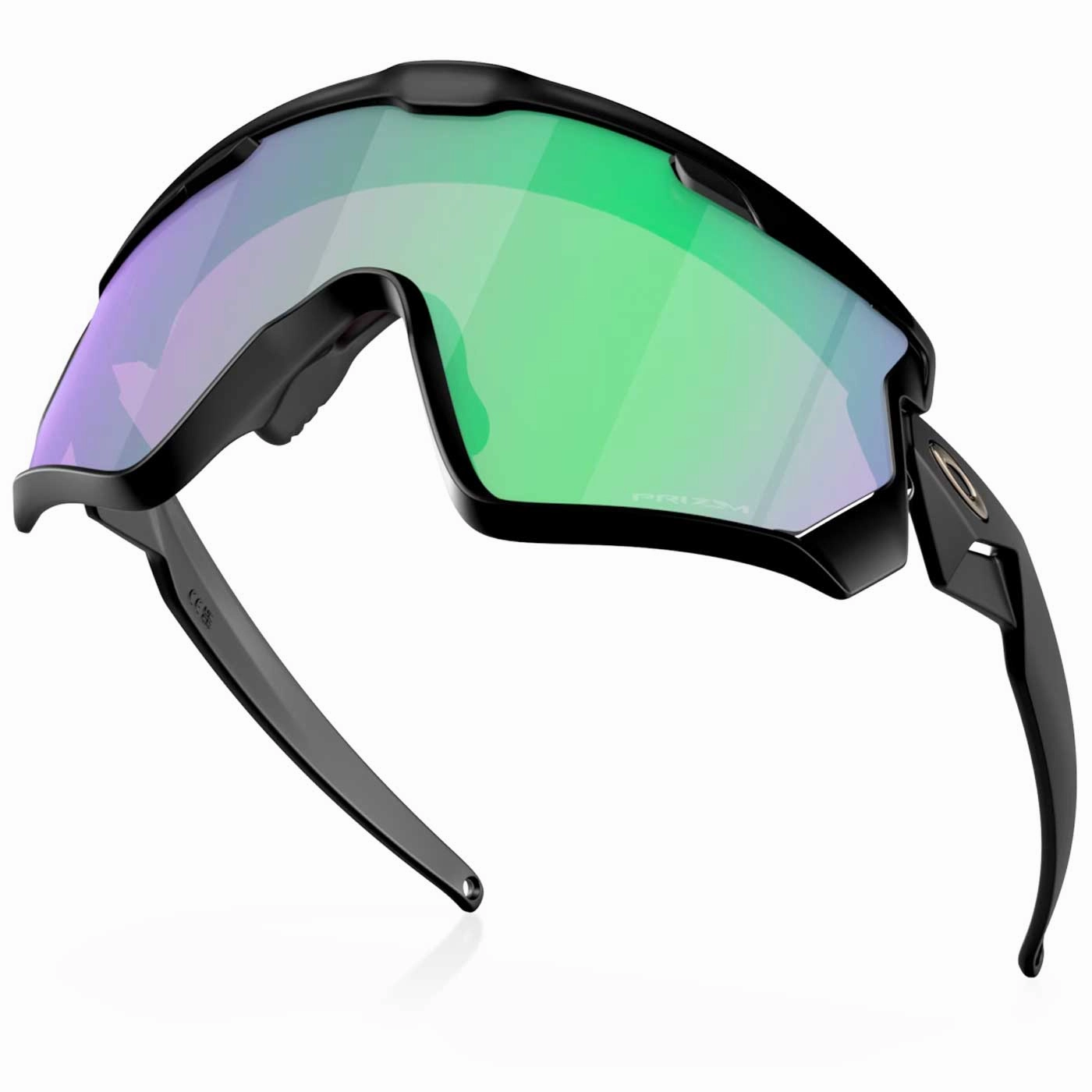 Oakley Wind Jacket 2.0 sunglasses - Matte black prizm road jade
