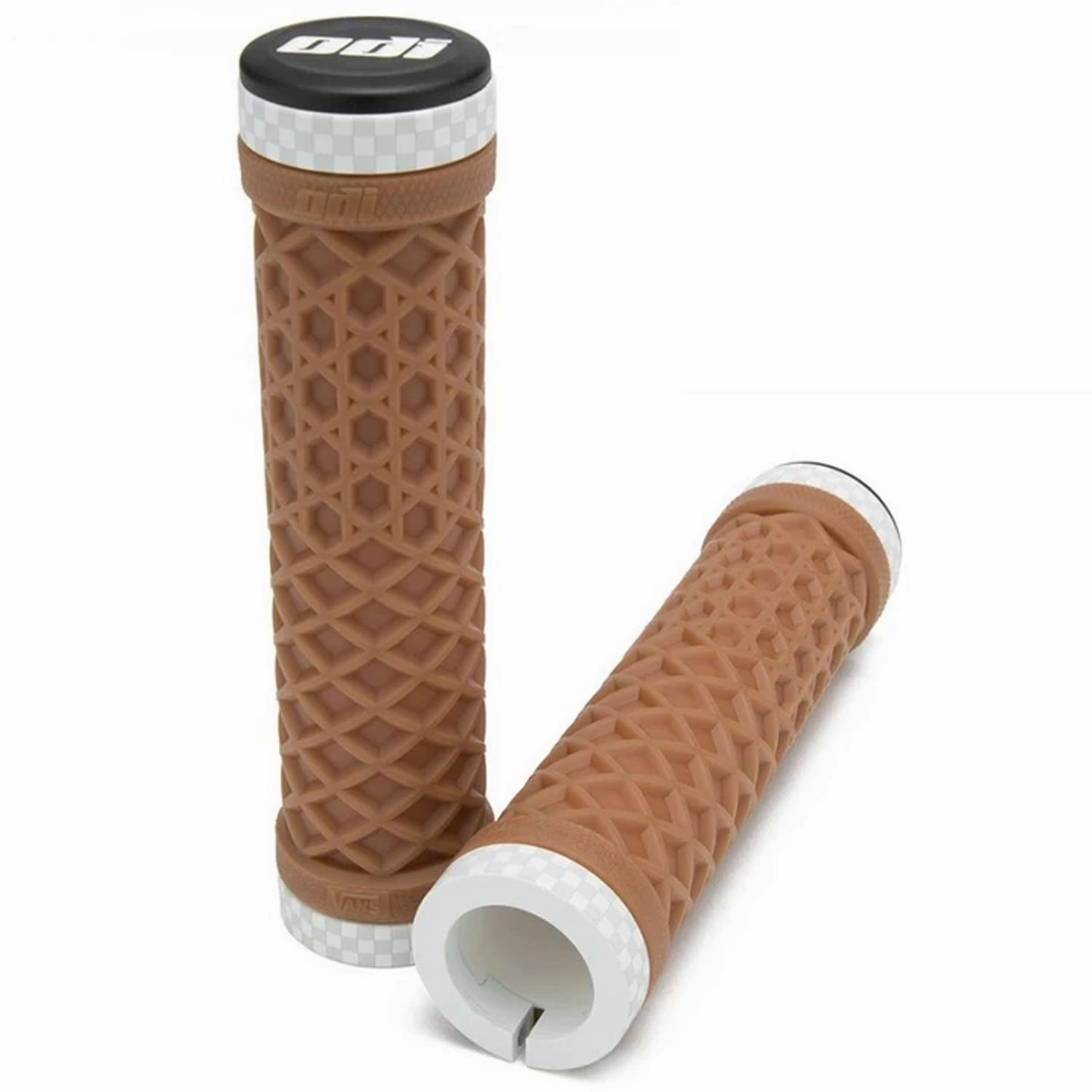 Odi Vans Flangeless Lock-On grips - Brown