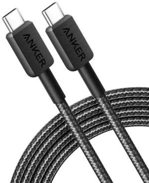 Anker 240W Braided Usb-C To Usb-C Cable 3Ft Black Mega Online Discount Clearance Event