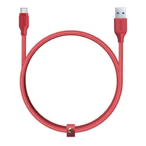 Aukey Braided Nylon Usb 3.1 Gen 1 A To C Cable (3.95Ft) - Red Hot Sale Frenzy Today Only Special