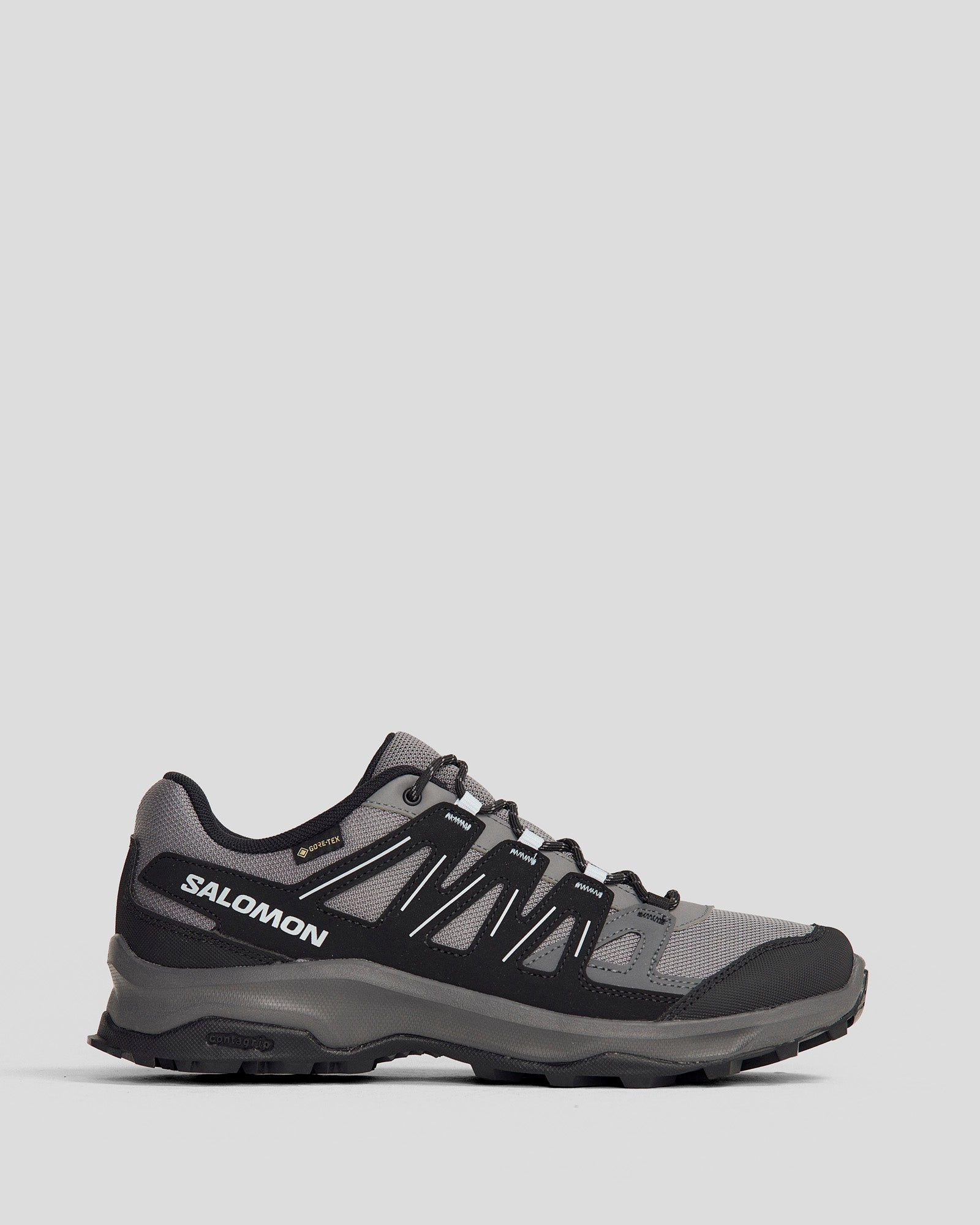 Limited Stock Hot Deal Clearance Event Today Women'S Salomon Grivola Waterproof Hiking Shoe - Quiet Shade/Black/Heather