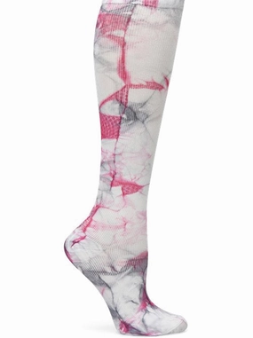 MustShop Sale Daily Clearance Deal Nurse MatesCompression Sock-Tie Dye Pink/Gray Na001499