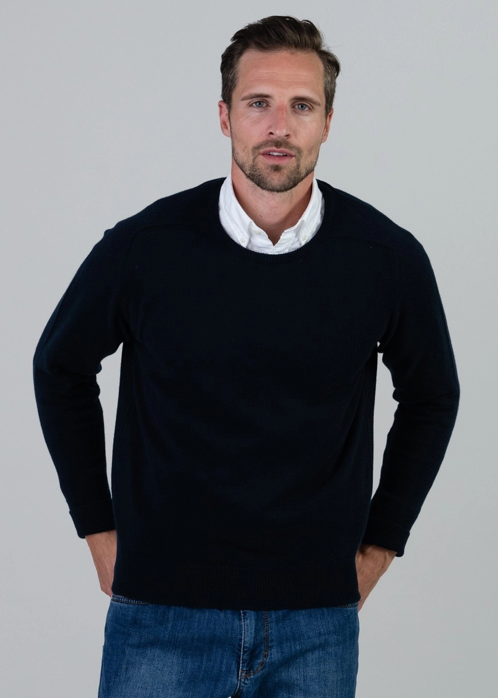 Melrose 2 Ply Cashmere Crew Neck Clearance Sale Limited Stock Offer