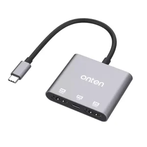 Grab Your Hot Pick Onten 9175S Type C To Dual Hdmi 4K With Pd 3.0 Adapter