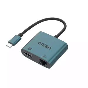 Todays Hot Pick Onten Uc288 Usb-C To Hdmi Hd Video Adapter With Rj45(100M)