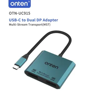 Clearance Steal Today Onten Uc915 Usb-C To Dual Dp Adapter