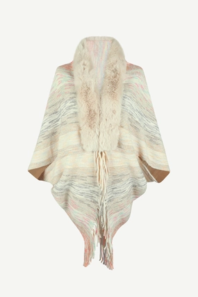 Open Front Fringe Hem Poncho Limited Stock Hot Deal Online Exclusive Steal