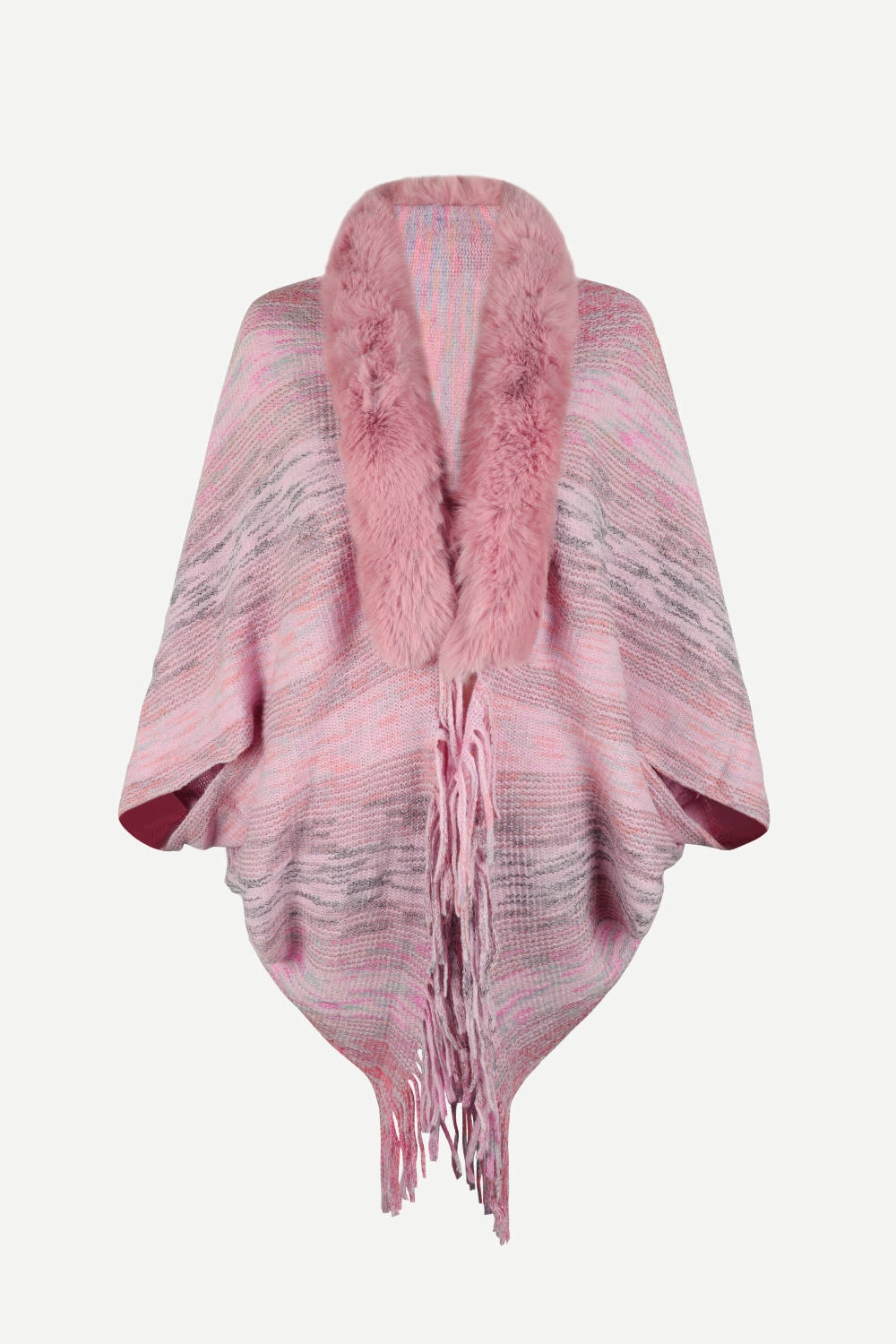 Special Surprise Sale Open Front Fringe Hem Poncho