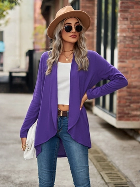 Special Deal Frenzy Open Front Long Sleeve Cardigan