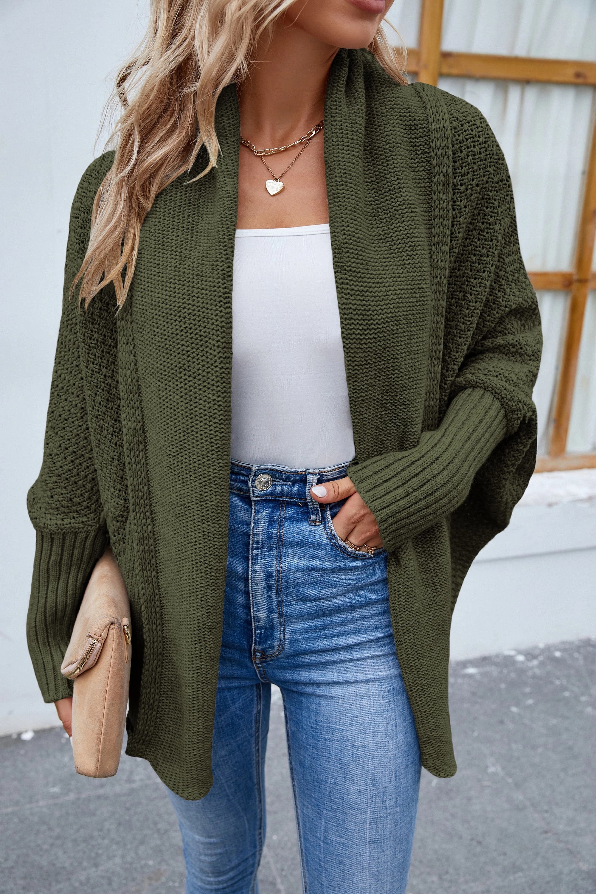 Open Front Long Sleeve Cardigan Grab Your Deal Today Instant Discount