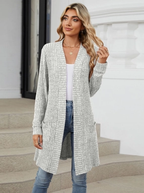 Open Front Long Sleeve Cardigan Trending Hot Deal Mega Hot Offer