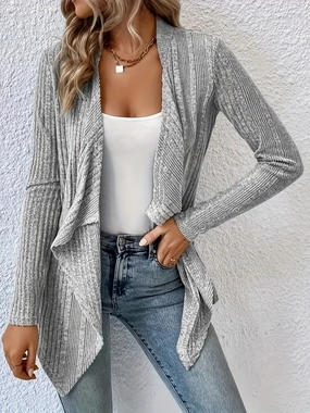 Save Today Only Open Front Long Sleeve Cardigan