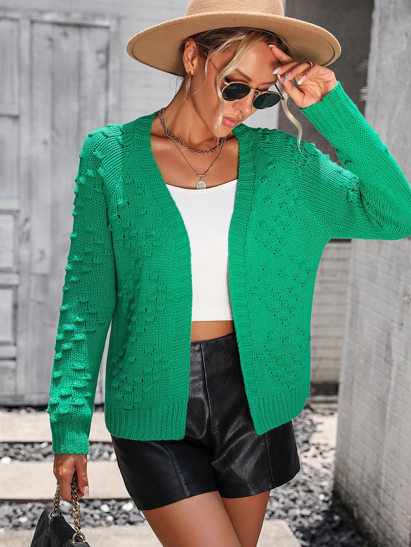 Open Front Long Sleeve Cardigan Clearance Blowout Sweet Deal Today