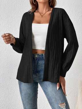 Open Front Long Sleeve Cardigan Surprise Discount Today