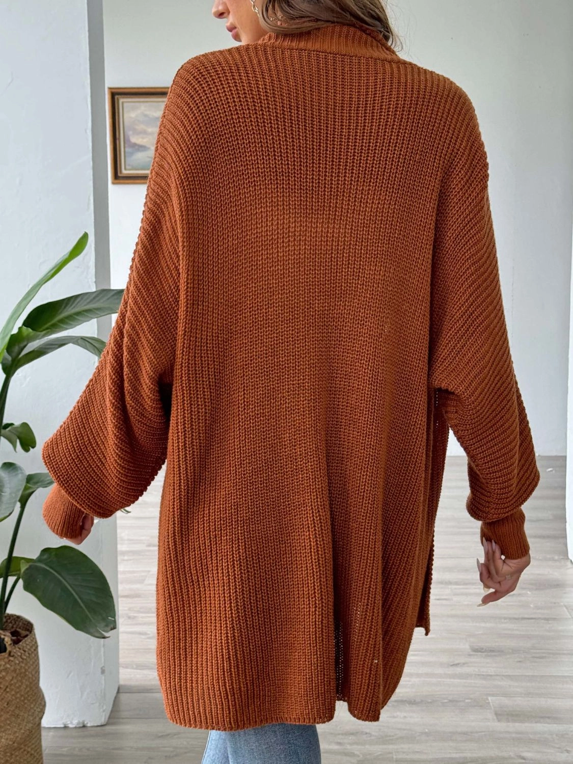 Deal of the Day Trending Savings Now Open Front Long Sleeve Cardigan