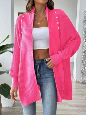 Perfect Gift Offer Open Front Long Sleeve Cardigan