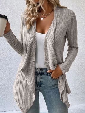 Special Deals Online Open Front Long Sleeve Cardigan