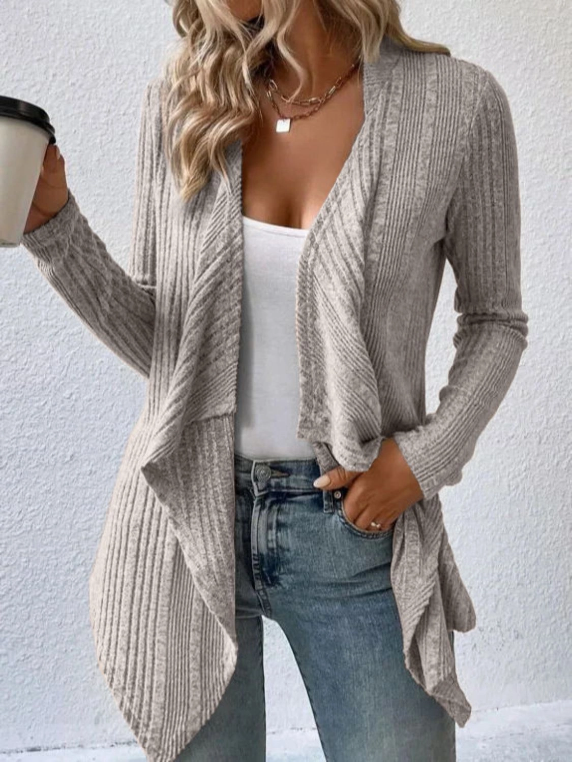Special Savings Today MustHave Steals Open Front Long Sleeve Cardigan