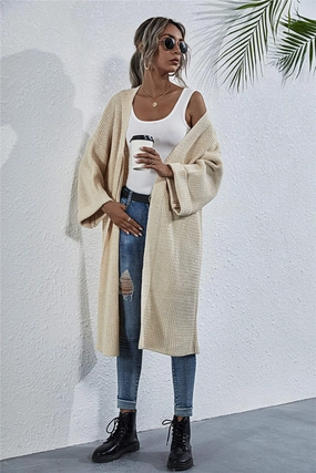 Open Front Long Sleeve Cardigan Shop Grab Now