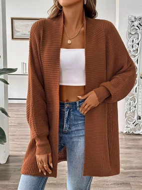 Open Front Long Sleeve Cardigan Dont Miss Hot Deals