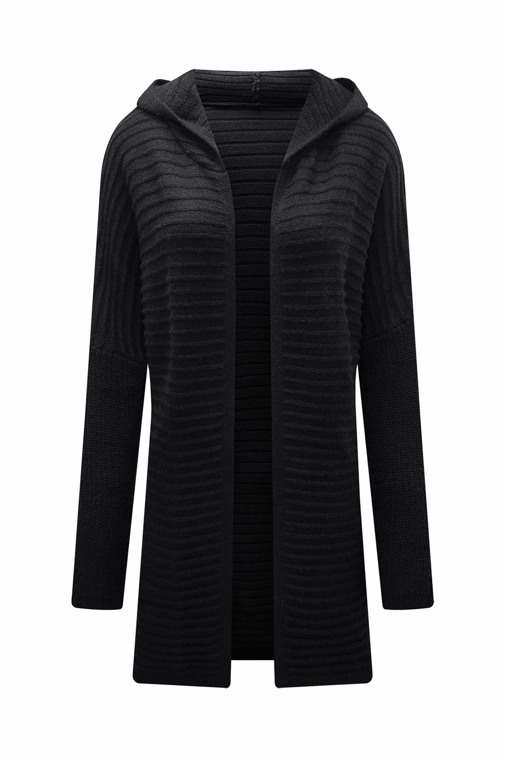 Todays Best Deal Save More Now Open Front Longline Hooded Cardigan