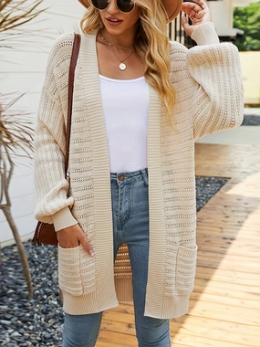 Hot Sale Frenzy Mega Savings Now Open Front Sweater Cardigan With Pockets