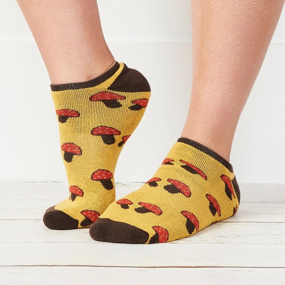 Save More Online Organic Cotton Footie Sock - Mushroom
