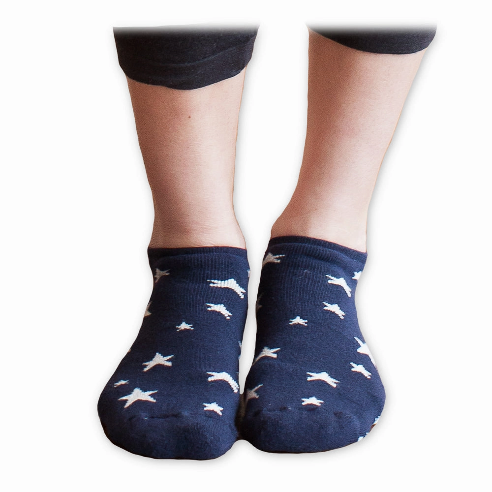 Organic Cotton Footie Sock - Navy Stars Mega Sale Now