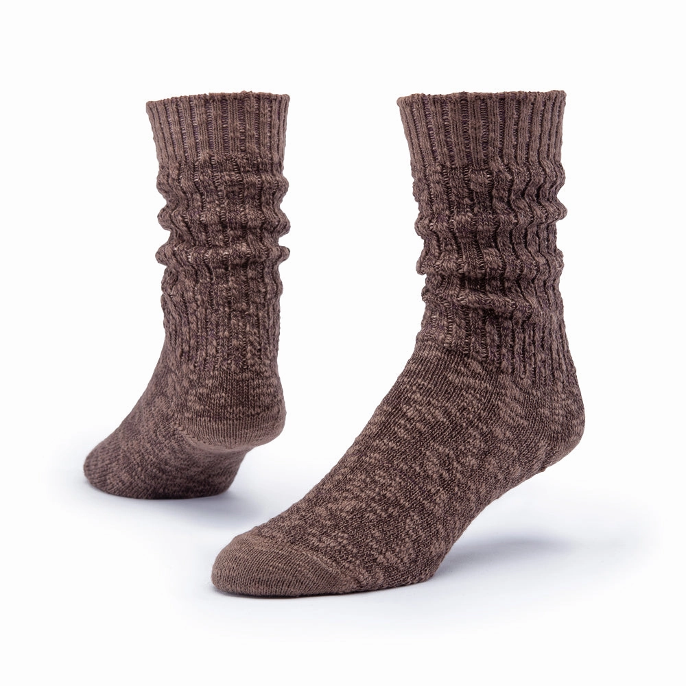 Instant Savings Inside Steal the Deal Now Organic Cotton Ragg Socks - Chestnut Solid