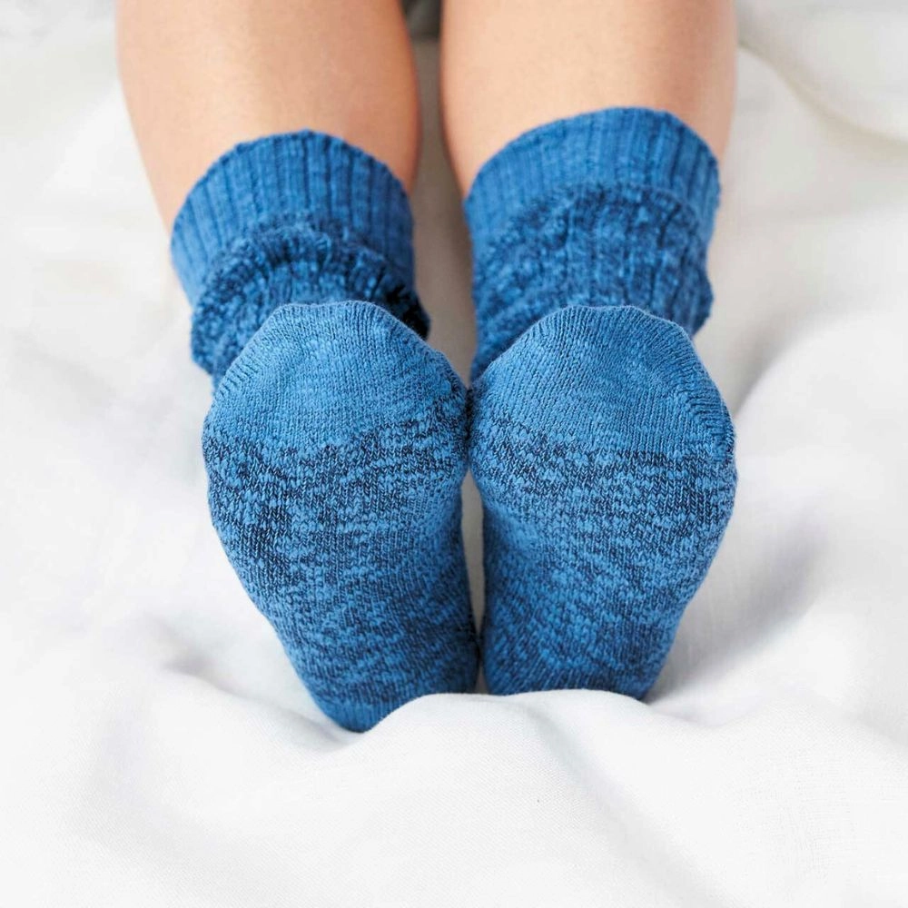 Organic Cotton Ragg Socks - Navy Solid Steal the Deal Now