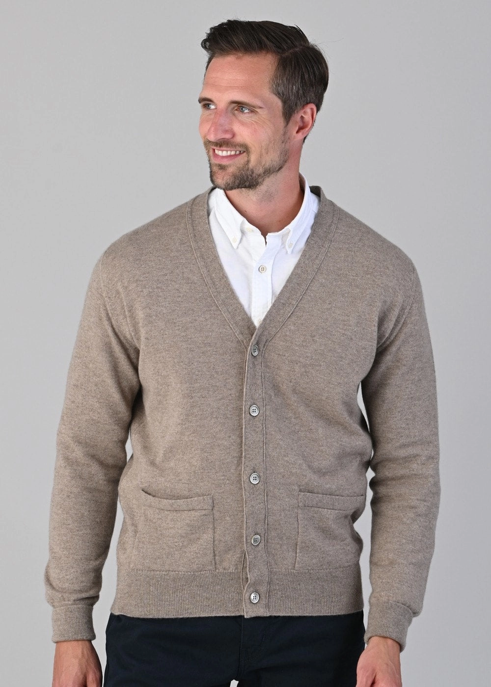 Oxton 1 Ply Cashmere Cardigan Clearance Event Today