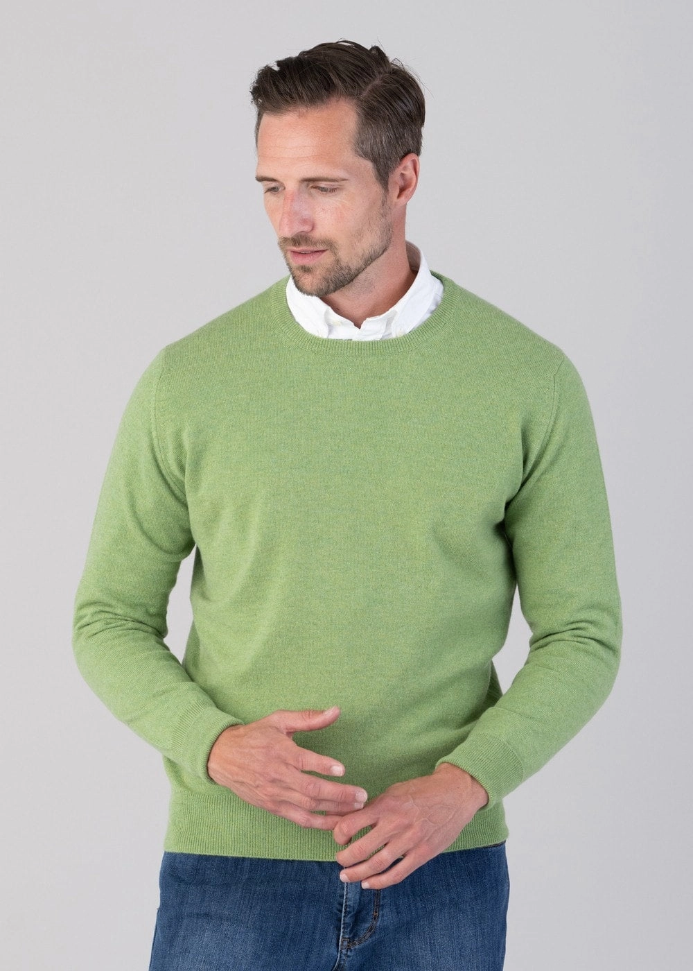 Limited Time Discount Deal of the Day Oxton 1 Ply Cashmere Crew Neck