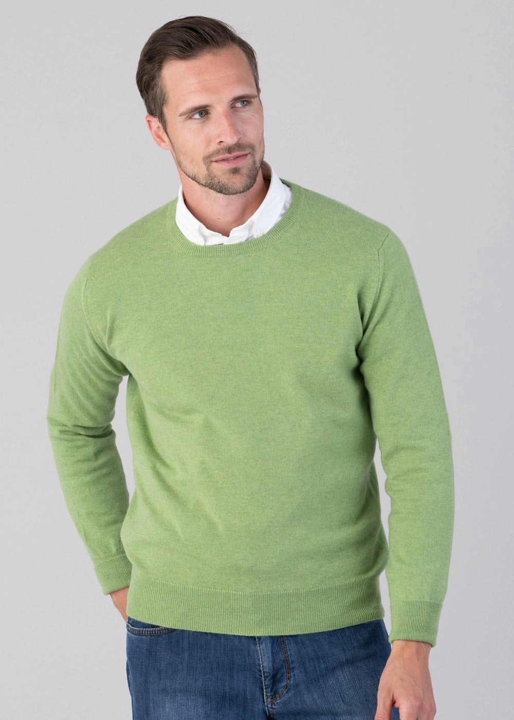 Oxton 1 Ply Cashmere Crew Neck Limited Stock Offer Instant Savings Inside