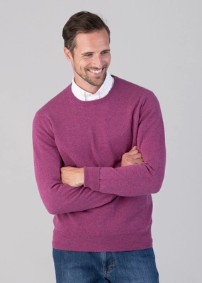 Oxton 1 Ply Cashmere Crew Neck Exclusive Online Discount