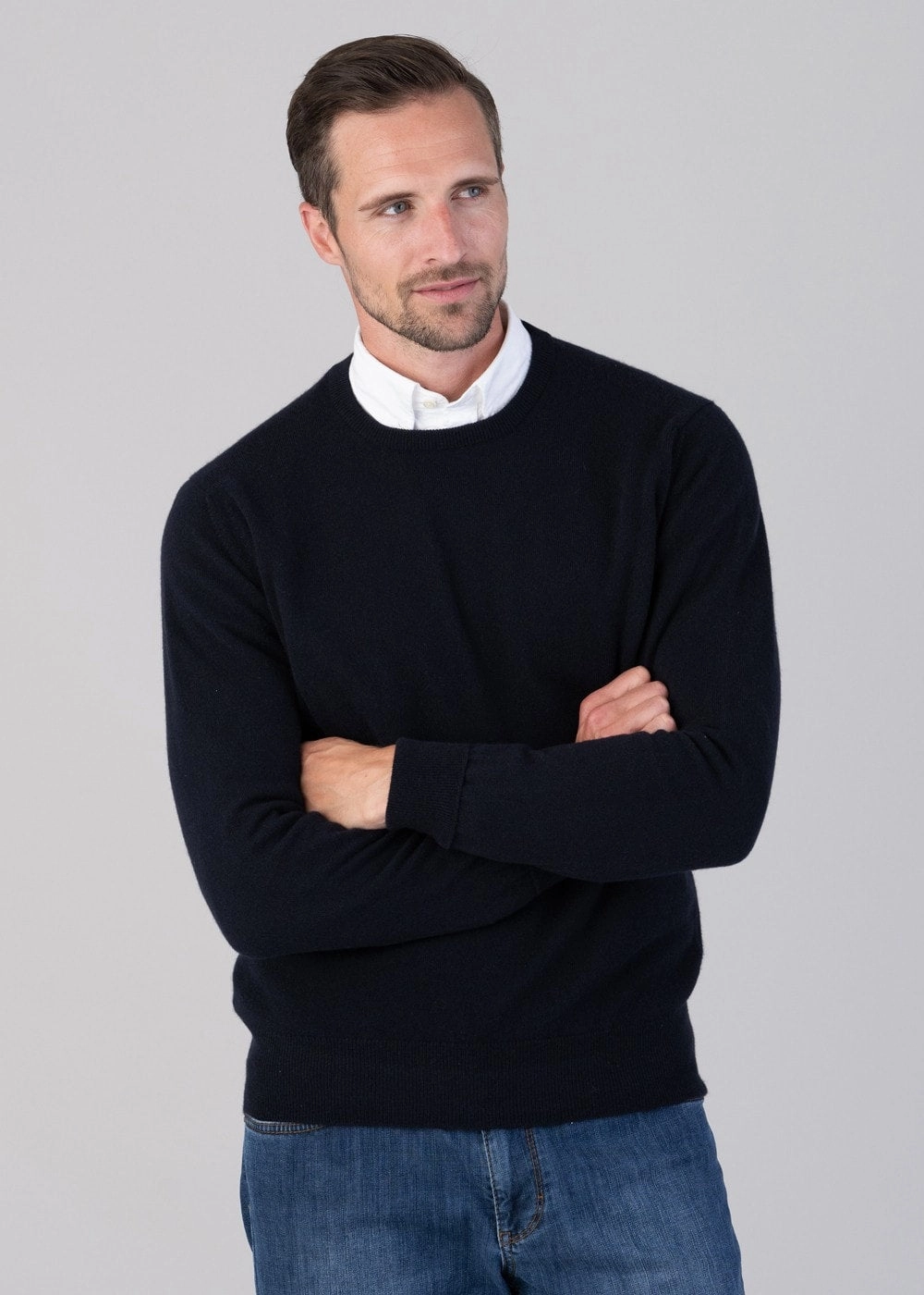 Deal Frenzy Today Oxton 1 Ply Cashmere Crew Neck