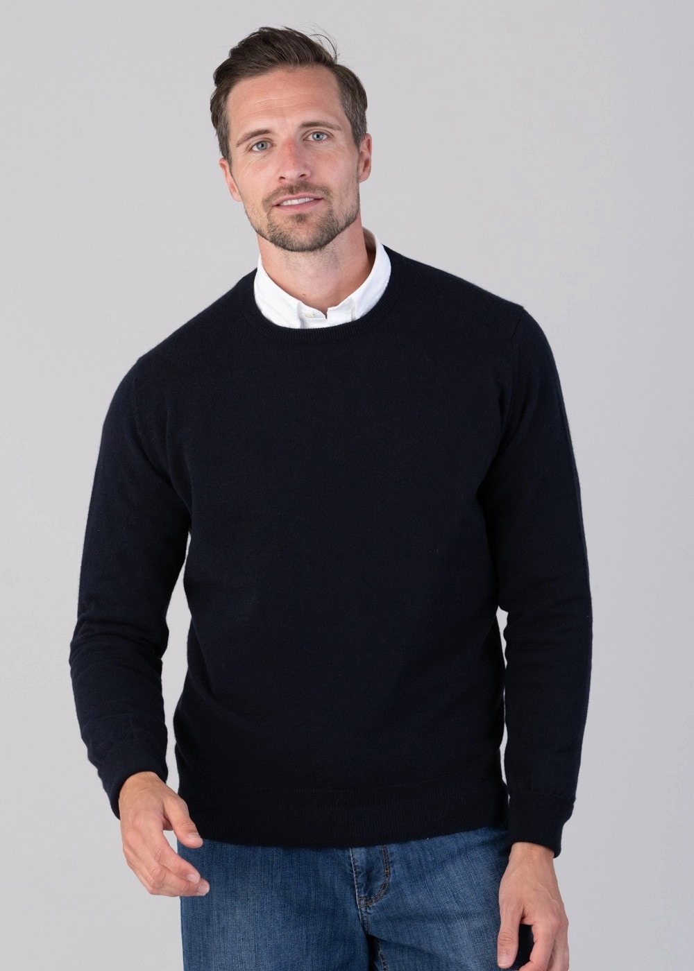Big Savings Alert Oxton 1 Ply Cashmere Crew Neck