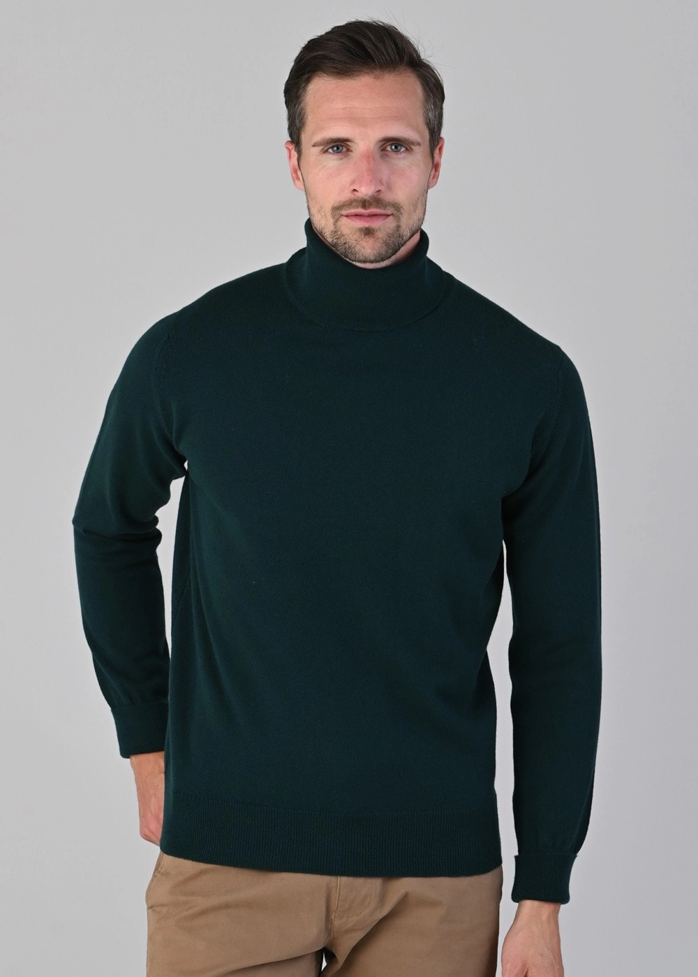 Oxton 1 Ply Cashmere Roll Neck Special Occasion Discount