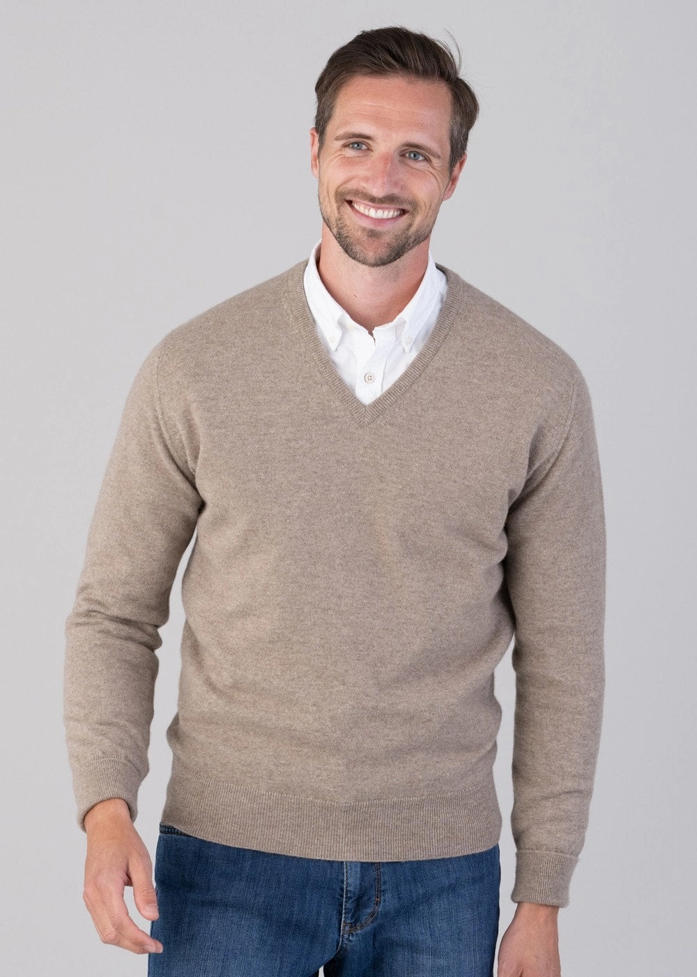 Shop the Best Deals Oxton 1 Ply Cashmere V-Neck