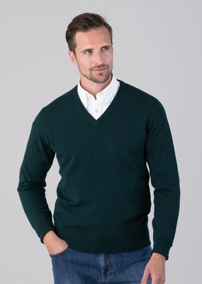 Oxton 1 Ply Cashmere V-Neck Trendy Picks Today
